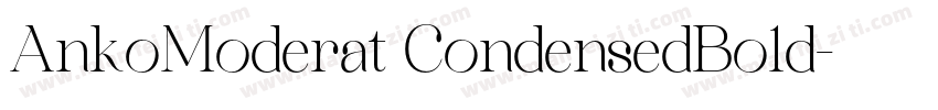 AnkoModerat CondensedBo1d字体转换